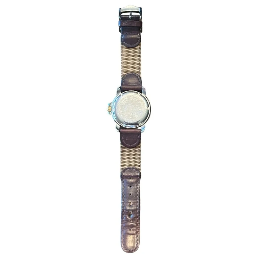 Vintage 90s Wenger Swiss Military Watch 38mm Two-Tone Field Date Outdoor Rugged